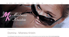 Desktop Screenshot of mistress-kristin.com